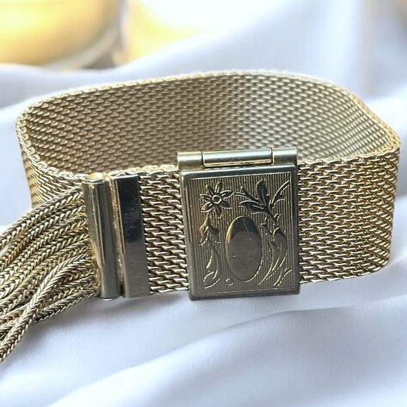 🌺Vintage Victorian Revival Mesh Bracelet - Picture 9 of 11